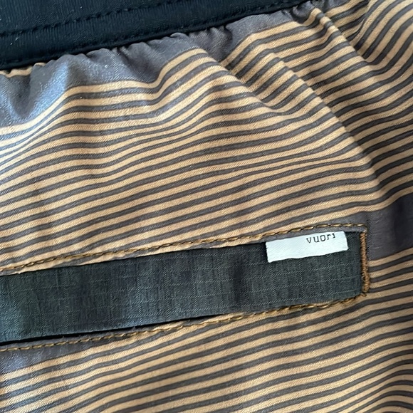Vuori Mens Stockton Brown Stripes Lined Shorts size L - Picture 6 of 8